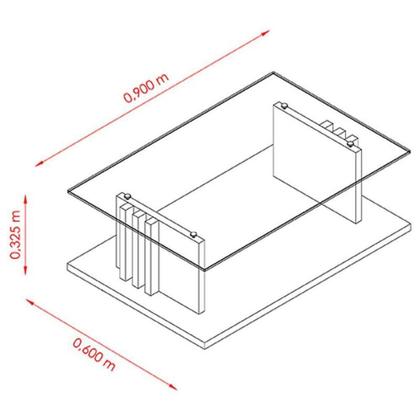 Imagem de Mesa De Centro Frizz Calacata Off White - Madetec