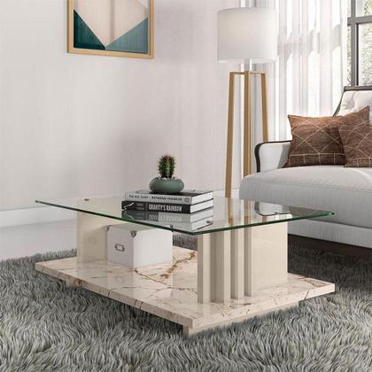 Imagem de Mesa De Centro Frizz Calacata Off White - Madetec