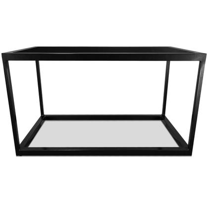 Imagem de Mesa De Centro Goldin Retangular Para Sala Decoração Preto/Preto