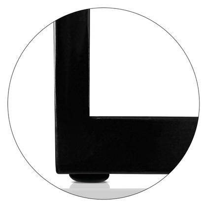 Imagem de Mesa De Centro Goldin Retangular Para Sala Decoração Preto/Preto