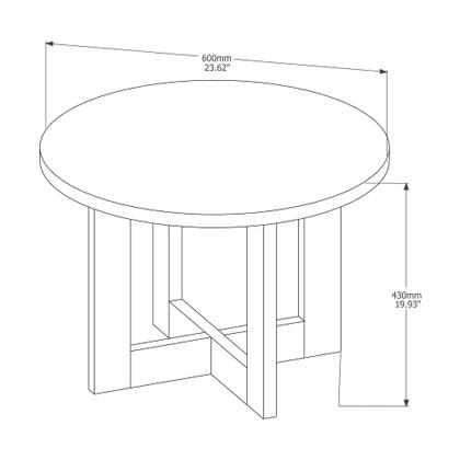 Imagem de Mesa de Centro JB 8001 Apoio Redonda Mesinha Centro Decorativa de Sala Sofá Puff Casa Porta Objetos