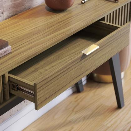 Imagem de Mesa De Centro Jeri E Aparador Riveira Para Sala Noce Milano Preto CLB