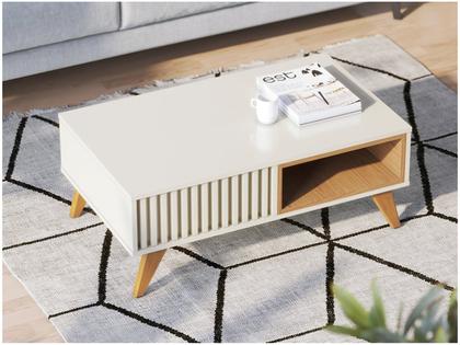 Imagem de Mesa de Centro Jeri Off White Freijó - Colibri