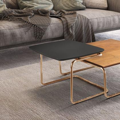 Imagem de Mesa de Centro Kairos Base Cobre 54x43cm LarFlex