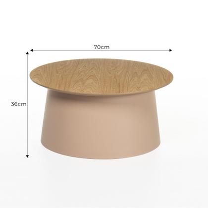 Imagem de Mesa de Centro Natt com Tampo em MDF laminado 36 cm x 70 cm