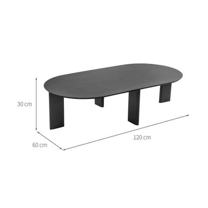 Imagem de Mesa de Centro Orgânica Complementos Nero 120 cm