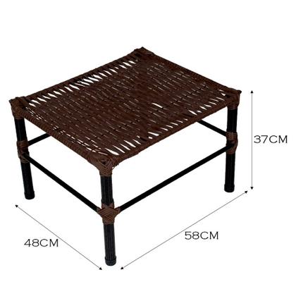 Imagem de Mesa de Centro para Área Externa Retangular Bela em Fibra Sintética 60cm Acesse Móveis