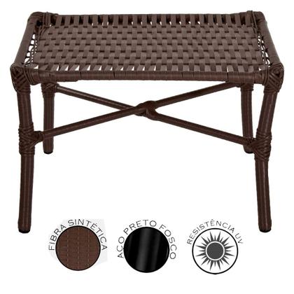 Imagem de Mesa de Centro para Área Externa Retangular Vitória de Fibra Sintética