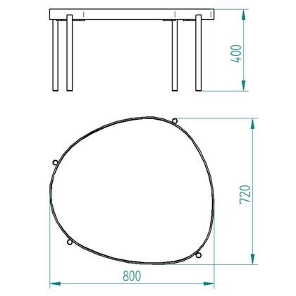 Imagem de Mesa de Centro para Sala de Estar Bossa