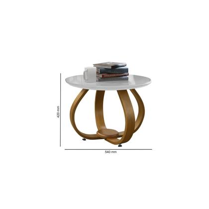 Imagem de Mesa de Centro para Sala de Estar Inovare Tampo Vidro