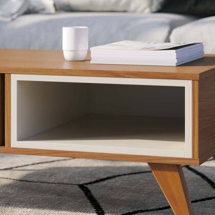 Imagem de Mesa de Centro Para Sala Ripada Leo Freijó/Off White Matte C05 - Mpozenato