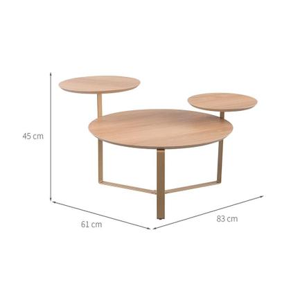 Imagem de Mesa de Centro Redonda Complementos Hanover 83 cm