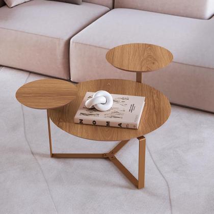 Imagem de Mesa de Centro Redonda Complementos Hanover 83 cm