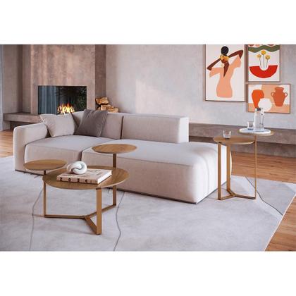 Imagem de Mesa de Centro Redonda Complementos Hanover 83 cm