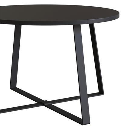 Imagem de Mesa de Centro Redonda Complementos Preta 60 cm