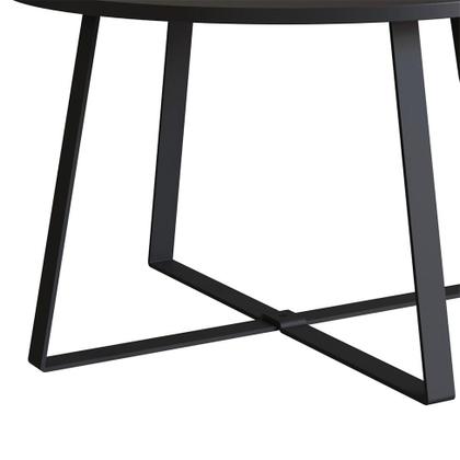 Imagem de Mesa de Centro Redonda Complementos Preta 60 cm