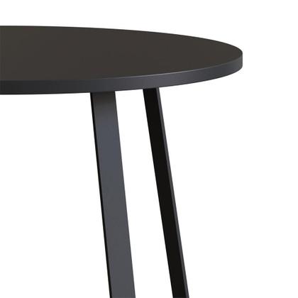 Imagem de Mesa de Centro Redonda Complementos Preta 80 cm