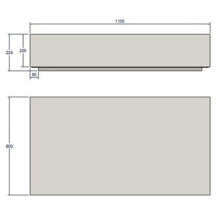 Imagem de Mesa de Centro Retangular 100% MDF