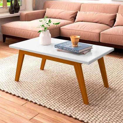 Imagem de Mesa de Centro Retangular 90 x 50 x 39 Prism Patrimar Branco