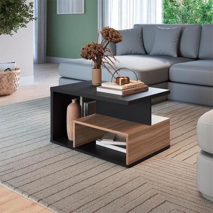 Imagem de Mesa de Centro Retangular Leah Preta e Montana