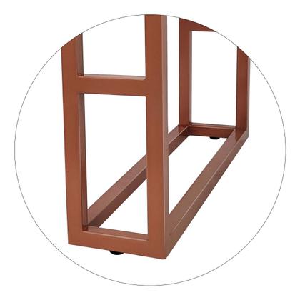 Imagem de Mesa De Centro Retangular Para Sala Brienz Cobre e Preto