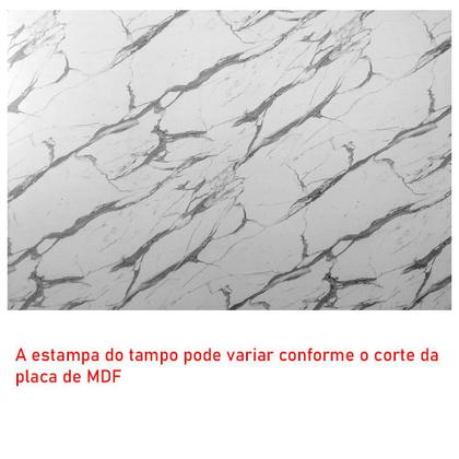 Imagem de Mesa De Centro Retangular Para Sala Brienz Preto e Vulcano