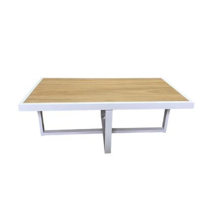 Imagem de Mesa de Centro Retangular Paris Industrial Branco com MDF