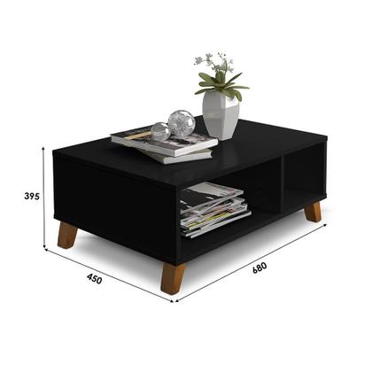 Imagem de Mesa de centro retangular preto jordania