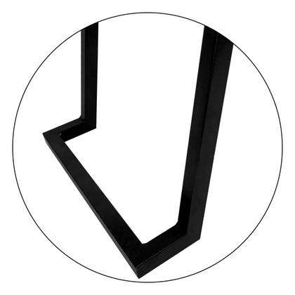 Imagem de Mesa De Centro Retangular Sala Mdf Coimbra Preto e Vulcano