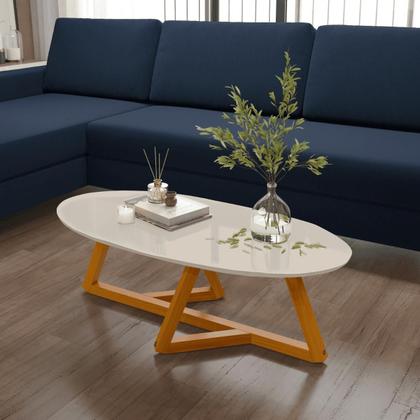 Imagem de Mesa de Centro Sala de estar Classic Oval Off White