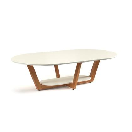 Imagem de Mesa De Centro Sala De Estar Mdf Rustica Elegance Oval Novas