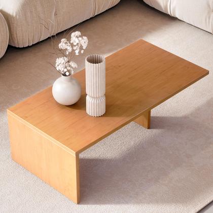 Imagem de Mesa De Centro Sala Gemini Moderna Retangular Baixa Modular Apoio