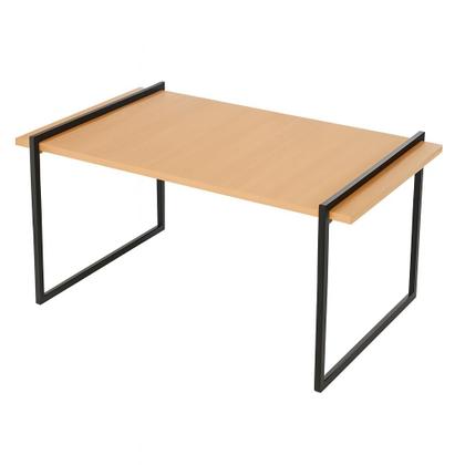 Imagem de Mesa de centro sala industrial retangular decor slim