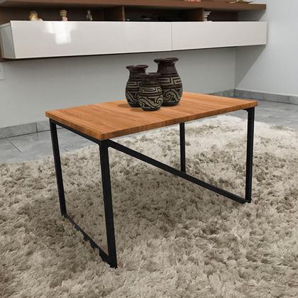 Imagem de Mesa De Centro Viena Retangular Para Sala Decor Madeira MDF Compacta