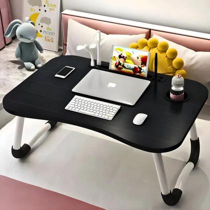 Imagem de Mesa de Colo Portátil Dobrável Suporte Multiuso - Preto