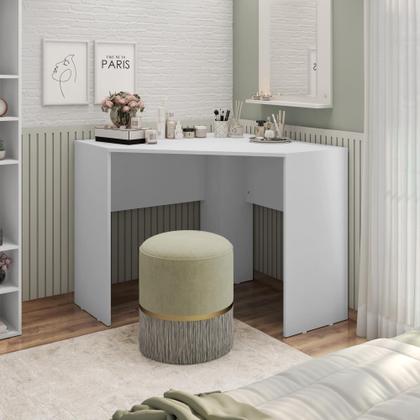 Imagem de Mesa De Computador Canto Office Cubic Branco - Caemmun