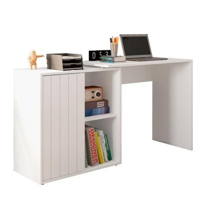 Imagem de Mesa De Computador Com Porta De Correr Future Branca Caemmun