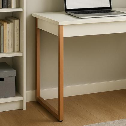 Imagem de Mesa de Computador Escritório Estilo Industrial Moderna Estrutura em Aço - Várias Cores