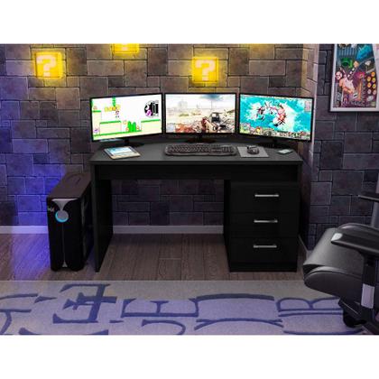 Imagem de Mesa De Computador Gamer DRX 5000 Para Quarto Preto