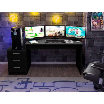 Imagem de Mesa De Computador Gamer DRX 5000 Para Quarto Preto