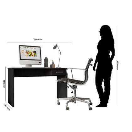 Imagem de Mesa De Computador Gávea Escrivaninha Escritório Com Gaveta