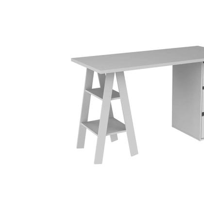 Imagem de Mesa de Computador MB 1035 c/ 3 Gavetas Branco - Movelbento