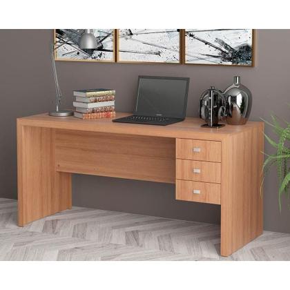 Imagem de Mesa de Computador ME4113 c/ 3 Gavetas Branco - Tecno Mobili