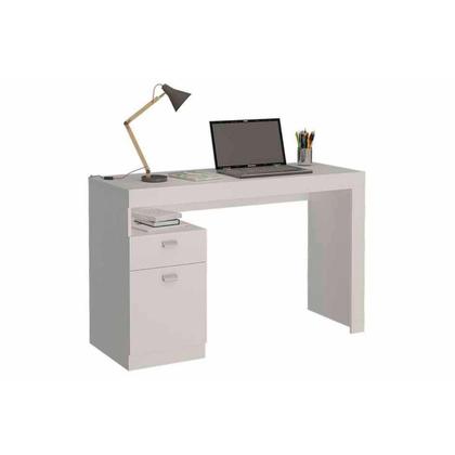 Imagem de Mesa de Computador Melissa c/ 1 Porta e 1 Gaveta Branco - Permóbili