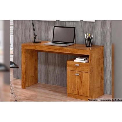 Imagem de Mesa de Computador Melissa c/ 1 Porta e 1 Gaveta Branco - Permóbili