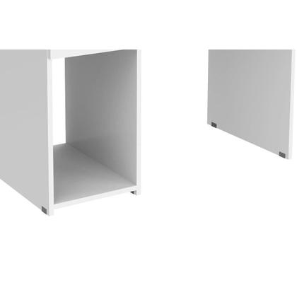 Imagem de Mesa de Computador MSM 412 c/ 2 Gavetas Branco - Movelbento