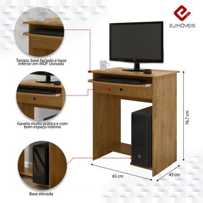 Imagem de Mesa De Computador Prática 1 Gaveta - Ej Móveis