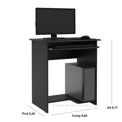 Imagem de Mesa de Computador Pratica cor Preto - Comprar Moveis em Casa