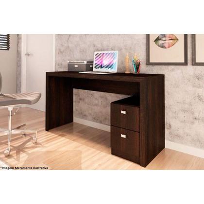 Imagem de Mesa de Computador Solteiro ME4130 c/ 2 Gavetas Branco - Tecno Mobili