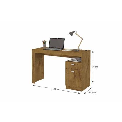 Imagem de Mesa de Computador Solteiro Melissa c/ 1 Porta e 1 Gaveta Branco - Permóbili